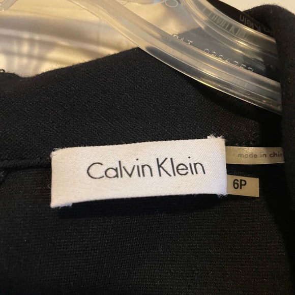 Calvin Klein Black Dress. Size 6P. - Picture 3 of 11